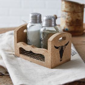 Western Salt and Pepper Caddy