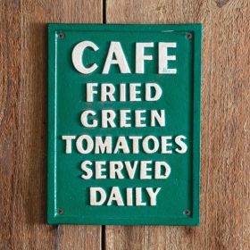 Fried Green Tomatoes Cast Iron Wall Sign