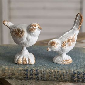 Set of Two Cast Iron Birds