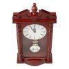 Grandfather Clock, 23.2 in Classic Vintage Pendulum Clock, Pine Wood & MDF Wall Clocks with Quartz Movement and Quiet Design, for Living Room, Bedroom