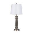 Mainstays White Fabric Lamp Shade with Spider Fitter, 9 In Diameter, Classic Tapered Drum Design for Table Lamps