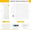 Tulle Curtain Backdrop with 300 LED Fairy Lights for Parites Wrinkle-Free Sheer Curtain Drapes Photo Back Drop for Wedding Baby Shower Bridal Shower B