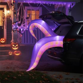 6.5ft Giant Inflatable Tentacles Halloween Decor - Built-in LED Lights, Car Window/Yard Use, Rain/Snow Resistant