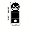 CIFbuy Gothic Halloween Pumpkin Candle Holder, Classic Black Candlestick, Spooky Haunted House Centerpiece Home Decor (TikTok, temu pick-up service)