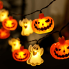2M 10LED Halloween String Lights, Pumpkin Ghost Skull LED Decorative Lights