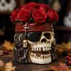 Skull Planter, Skulls Flower Pot, Skull Bowl, Skeleton Succulent Pots, Gothic Plant Pots with Drainage, Goth Statue Flower Pots