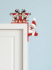 CIFbuy Waterproof Reindeer Christmas Door Decor Outdoor Indoor Holiday Home Decoration(TikTok, temu pick-up service)
