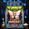 3d wooden puzzle for adults Butterfly Specimen Museum book nook with lights model kit dollhouse DIY miniature house Birthday and Christmas gifts