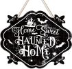 Happy Halloween Signs, Halloween Decorations Indoor, Cute Halloween Decor, Halloween Wall Door Decor, Halloween Decorations for Bathroom, Living Room