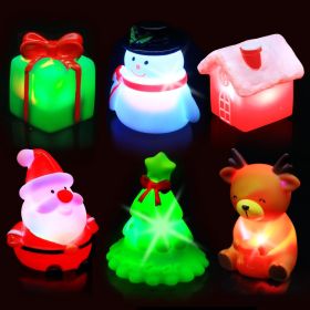 Christmas Bath Toys for Toddlers 1-3: 6 Packs Light-Up Floating Baby Toddler Kids Bath Toys Set for Boys & Girls Christmas Birthday Xmas Gifts - Batht