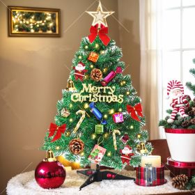 6Ft Prelit Pop Up Christmas Tree Decorations, Pre Decorated Artificial Christmas Tree with 200 Lights, Collapsible Indoor Xmas Tree for Apartment