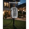 Outdoor Power Stake, 25 FT Extension Cord, Outdoor Power Strip Weatherproof with Cover and Overload Protection, 6 Outlets, 15A/1875W