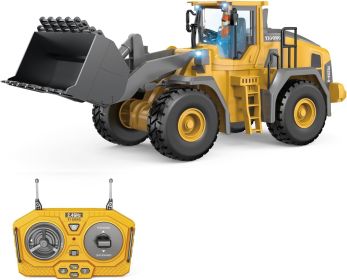 Remote Control Bulldozer 11 Channel Rc Bulldozer Construction Toys - W/Sound and Light, Two Rechargeable Batteries