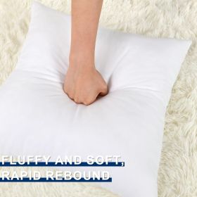 Hiasan 18x18 Pillow Insert Euro Throw Pillow Insert 18 Inch Decorative Pillow Insert Premium Fluffy Square Sham Forms Stuffer for Sofa