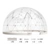 Garden Dome Igloo, 15 x 9.5 ft Outdoor Clear Bubble Tent for 10-14 Person, Weatherproof Geodesic Dome Greenhouse with Window