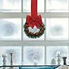 Christmas Berry Garland with Red Bow, Kitchen Cabinet Décor, Festive Door & Window Hanging Wreath for Home Xmas Party (1 Pc)