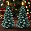 Christmas Decorations Indoor, Christmas Decor Christmas Tree Candles Battery Operated, Flameless LED Candle Lights with 6H Timer, Xmas Home Decor