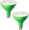Decorations PAR38 Green LED Flood Light Bulbs Outdoor, Dimmable LED Light Bulb, 18W(120W Equivalent), Outdoor Weatherproof Light Bulb for Christmas