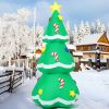 5 FT Christmas Inflatables Tree Outdoor Decorations Blow Up Tree Yard Decoration with Built-in LEDs for Xmas Holiday Party Indoor Garden Lawn Decor
