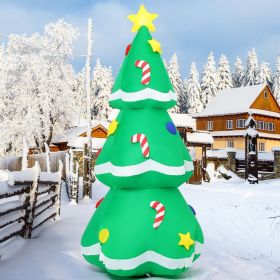 5 FT Christmas Inflatables Tree Outdoor Decorations Blow Up Tree Yard Decoration with Built-in LEDs for Xmas Holiday Party Indoor Garden Lawn Decor
