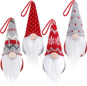 Gnome Christmas Ornaments Set of 4