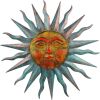 Sun Outdoor Wall Decor, 28" Waterproof Large Metal Wall Art for Home Outside Patio Garden Fence Decorations