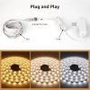 LED Tunable White Strip Light, Warm to Cool White, 16.4ft Dimmable Bright LED Tape Lights, 300 LEDs 2835, Strong 3M Adhesive, Not Cuttable