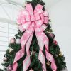 Christmas Tree Topper Christmas Wreath Bow
