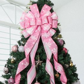 Christmas Tree Topper Christmas Wreath Bow