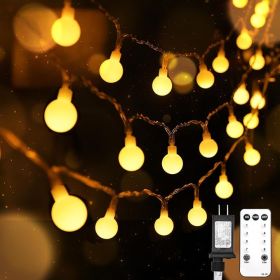 String Lights for Bedroom, 99ft 300 Led Connectable Globe String Lights Indoor