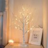 Artificial Tree for Christmas Decorations, 2FT Birch Tree with LED Lights