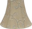 Transitional Bell Shape Construction Light Gold, 12" Wide (6" x 12" x 9-1/2") Spider LAMP Shade