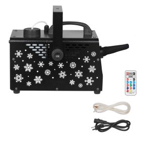 900W Snow Machine with 9 LED RGB Lights, 12 LED Lighting Colors, and Wireless Remote