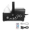 1500W Snow Machine with RGB DMX512 Signal Control, 9 LED Lights, Wireless Remote, High Output Snowflake Machine with 5L Tank