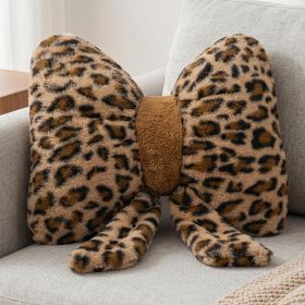 Bow Pillow Decorative Pillows Aesthetic Home Decor Soft Seat Cushions Cute Throw Pillow for Couch Bow Room Decor Leopard Print 16 * 13inch