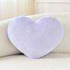 Throw Pillows Heart Pillow Cute Fuzzy Pillows for Bed Livingroom Home Decor Cushion Decorative Aesthetic Preppy Pillows Purple,Small 13"x10"