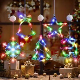 5Pack Christmas Window Lights Decorations with Timer