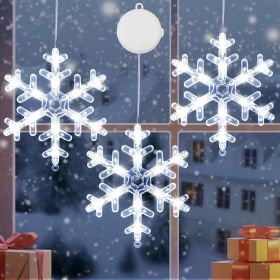 3 Pack Christmas Window Lights, Cool White Stars