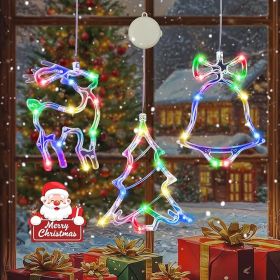 3  Window Lights, Multicolor X-Mas Tree, Reindeer, Bell Lights