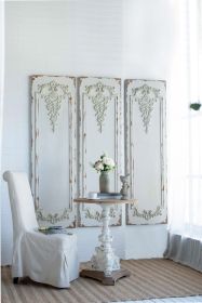 Set of 3 Large White Wall Art Panel, Rectangle Wall Sculpture, Wall DÃƒÂ©cor for Living Room Dining Room Office Bedroom, 21" x 71"