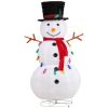 4FT Lighted Snowman Christmas Yard Decorations, Pre-lit Pull Up Snowman with 100 White LEDs