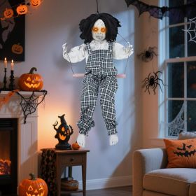 Prsildan Halloween Decorations Outdoor Hanging Swing Girl