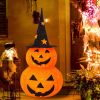 2pcs 3FT Halloween Collapsible Pumpkin Decorations, Pre-Lit Light Up 50 LED Pumpkin with Star Hat 8 Lighted Mode
