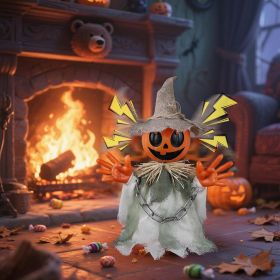 Halloween Decorations Ã¢â‚¬â€œ 16Ã¢â‚¬Â³ Walking Pumpkin Ghost with Sound & Touch Sensor