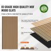 Wood Slat Acoustic Panels, 23.6 x 47.2 inch, MDF Accent Wooden Wall Panels for Modern Interior Wall Decor