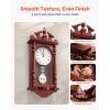Grandfather Clock, 23.2 in Classic Vintage Pendulum Clock, Pine Wood & MDF Wall Clocks with Quartz Movement and Quiet Design, for Living Room, Bedroom