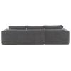 [VIDEO provided][New]111.5*72"Minimalist Style Modular Sectional Sofa,Wrinkle-resistant Chenille Couch Set,L-Shaped Sleeper Sofa Bed for Living Room
