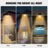 VEVOR Solar Barn Light, 3 Lighting Modes & Motion Sensor, Dusk to Dawn Outdoor Wall Sconces, Exterior Farmhouse Gooseneck Lights, Wall Mount