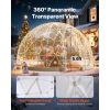 Garden Dome Igloo, 12 x 7.2 ft Outdoor Clear Bubble Tent for 4-7 Person, Weatherproof Geodesic Dome Greenhouse with Window