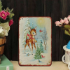 CIFbuy 1PC Rustic Iron Metal Wall Sign Winter Reindeer Snowy Woods Pattern No Text Christmas Holiday Home Outdoor Wall Art Decor Orname TikTok, TikTok